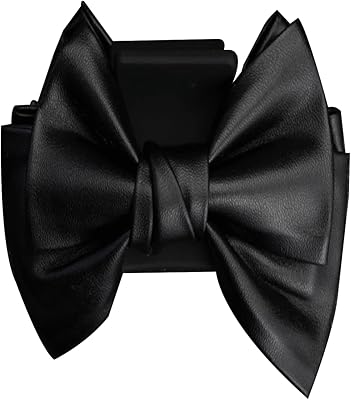 手工黑色双面蝴蝶结发夹鲨鱼发夹女士女孩复古朋克哥特式发夹发饰圣诞